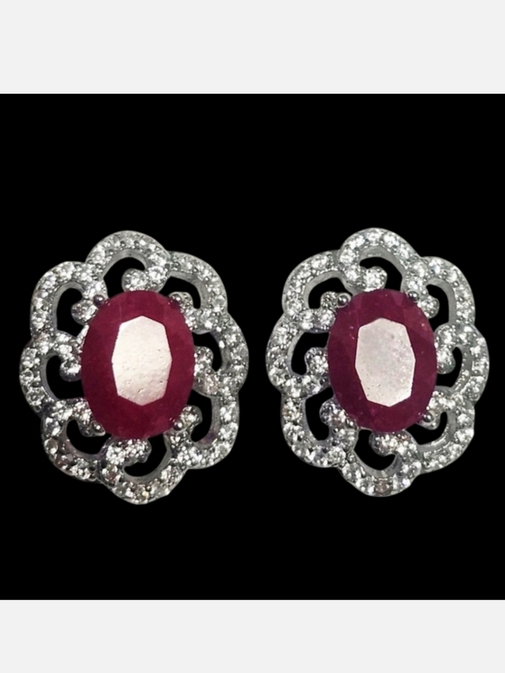 2.50ctw Ruby Sterling Silver Leverback Earrings